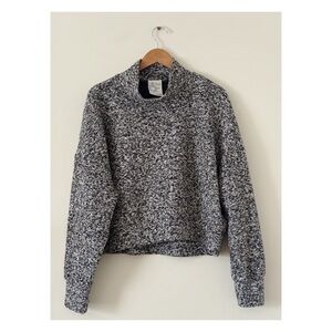 Offline by Aerie Grey Mock Neck Thumbhole Sleeve Athletic Sweater - Size L